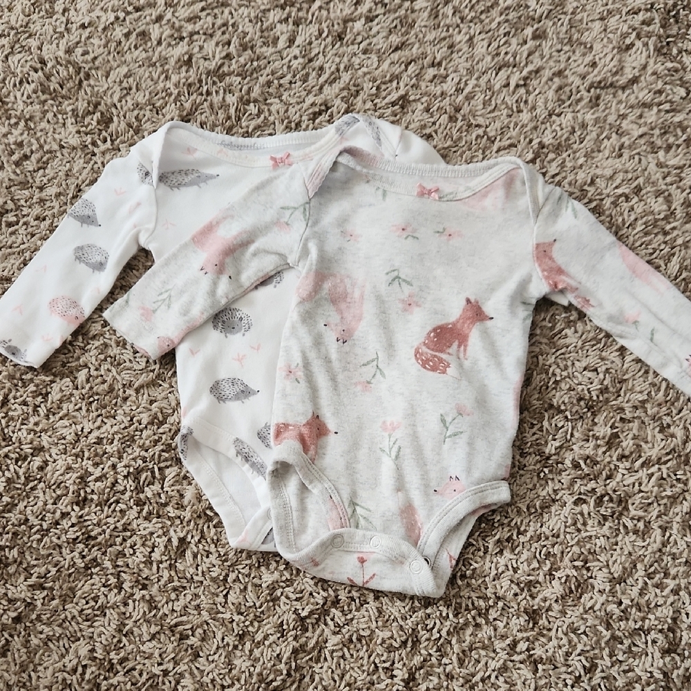 Baby Bodysuit Set with Animal Print ❤️